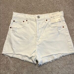 Abercrombie Women's White Denim Shorts 28